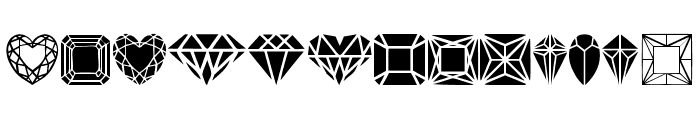 Diamonds Font UPPERCASE