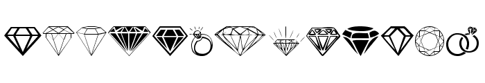 Diamonds Font LOWERCASE