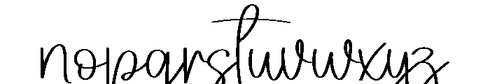 Diarynotes Font LOWERCASE