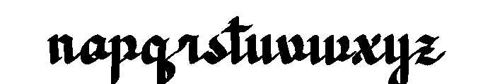 Dicaten Font LOWERCASE