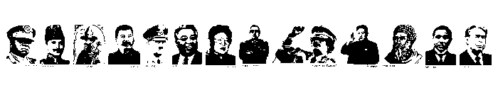 Dictators Font UPPERCASE