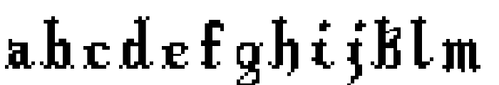 DigiCastle Regular Font LOWERCASE
