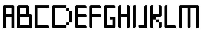 Digit Square Regular Font UPPERCASE