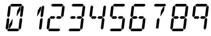 Digit Tech 14 Italic Font OTHER CHARS