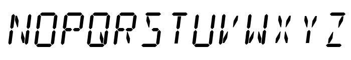 Digit Tech 14 Italic Font UPPERCASE