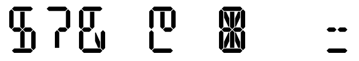 Digit Tech 14 Font OTHER CHARS