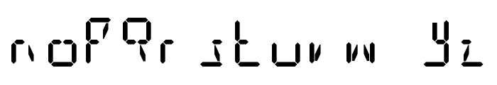 Digit Tech 14 Font LOWERCASE