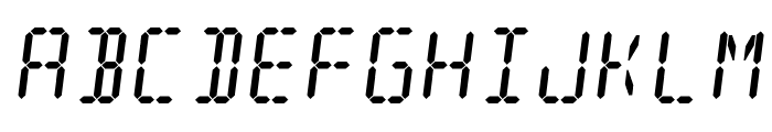 Digit Tech 16 Italic Font UPPERCASE
