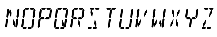 Digit Tech 16 Italic Font UPPERCASE