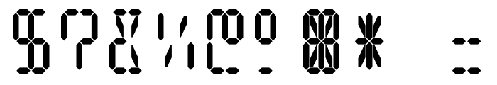Digit Tech 16 Font OTHER CHARS