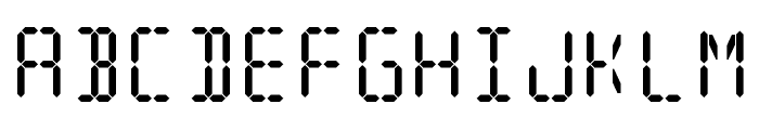 Digit Tech 16 Font UPPERCASE