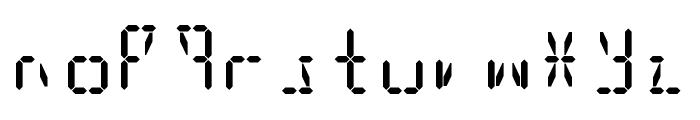 Digit Tech 16 Font LOWERCASE