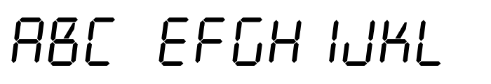 Digit Tech 9 Italic Font UPPERCASE