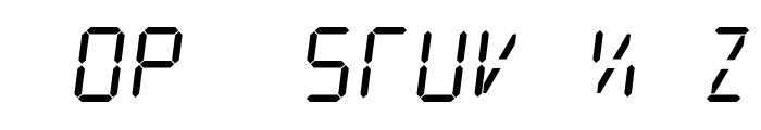 Digit Tech 9 Italic Font UPPERCASE