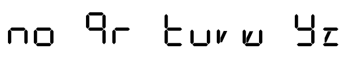 Digit Tech 9 Font LOWERCASE