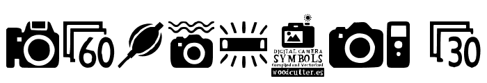 Digital Camera Symbols Font OTHER CHARS