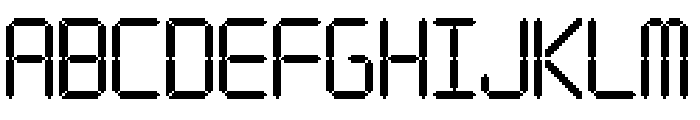 Digital Clock Regular Font UPPERCASE