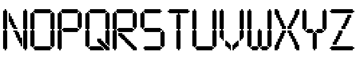 Digital Clock Regular Font UPPERCASE