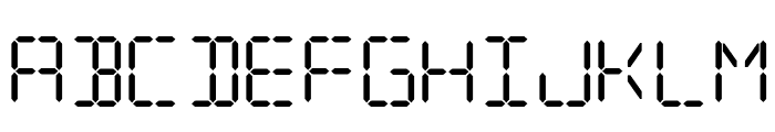 Digital Computer Semibold Italic Font LOWERCASE