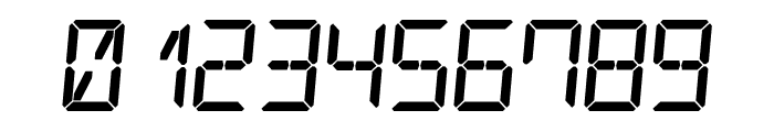 Digital Counter 7 Italic Font OTHER CHARS