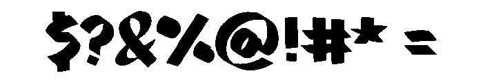 Digital Ghost Regular Font OTHER CHARS