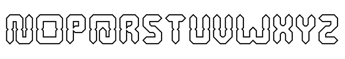 Digital Gothic-Hollow Font UPPERCASE