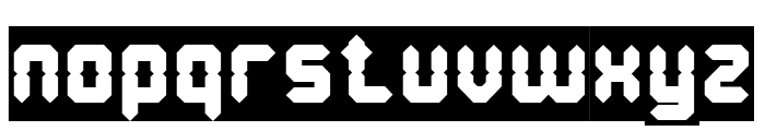 Digital Gothic-Inverse Font LOWERCASE