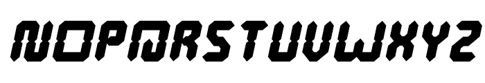 Digital Gothic Italic Font UPPERCASE