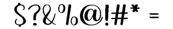 Digital Handmade2 Font OTHER CHARS