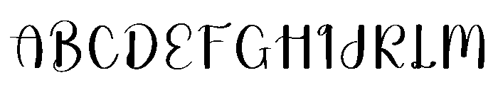 Digital Handmade2 Font UPPERCASE