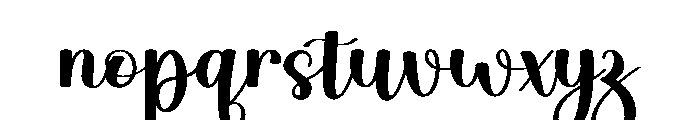 Digital Handmade2 Font LOWERCASE