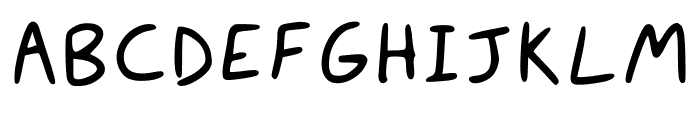 Digital Handwriting Regular Font UPPERCASE