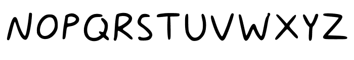 Digital Handwriting Regular Font UPPERCASE