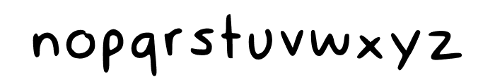Digital Handwriting Regular Font LOWERCASE