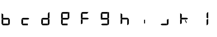 Digital Internet 13sg Bold Italic Font LOWERCASE