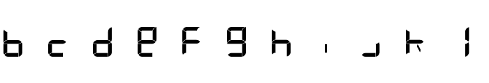 Digital Internet 13sg Font LOWERCASE