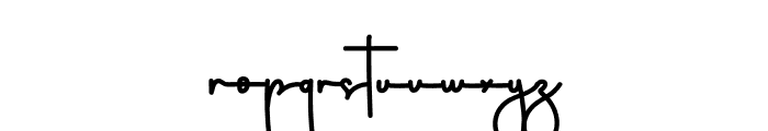 Digital Planers Font LOWERCASE