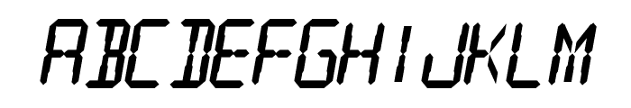 Digital Readout Thick Font LOWERCASE