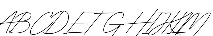 Digital Signature Font UPPERCASE