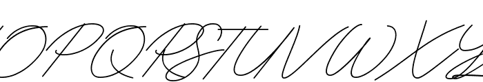 Digital Signature Font UPPERCASE