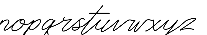 Digital Signature Font LOWERCASE