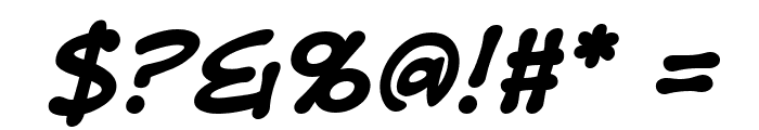 DigitalStrip BB Bold Italic Font OTHER CHARS
