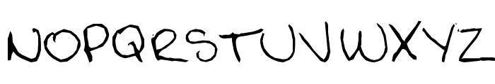 Digna's Handwriting Font UPPERCASE