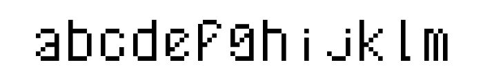 Dilithium Pixels NBP Regular Font LOWERCASE