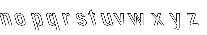 Din Kursivschrift Breit Leftalic Ghost Font LOWERCASE