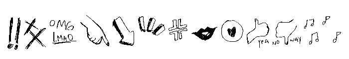 Dinamo Dingbats Regular Font UPPERCASE