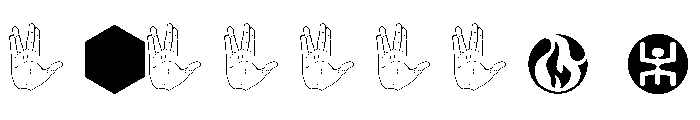 DingTrek II Font OTHER CHARS