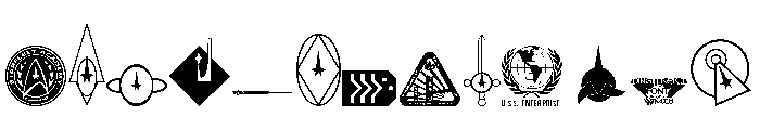 DingTrek II Font UPPERCASE