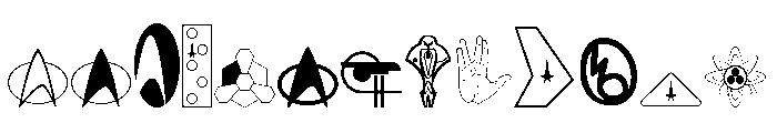 DingTrek II Font LOWERCASE