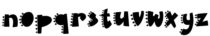 Dino Roar Regular Font LOWERCASE